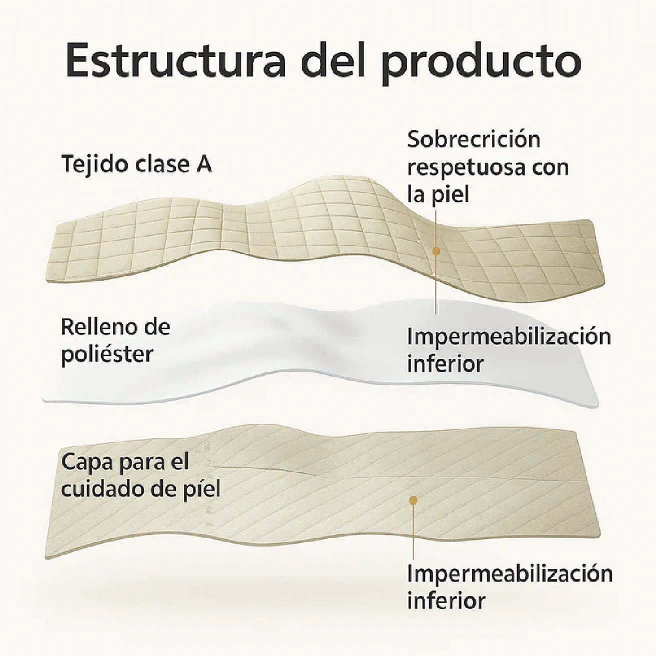 Protector de Colchón Impermeable + 2 Protectores de Almohada