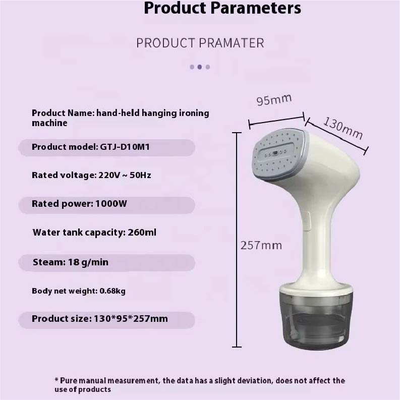 PLANCHA DE VAPOR PORTÁTIL