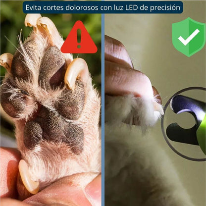 CORTAÚÑAS PARA MASCOTA CON LUZ LED