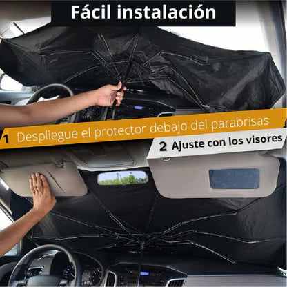 SOMBRILLA PARA AUTO CON ESTUCHE UPF50+